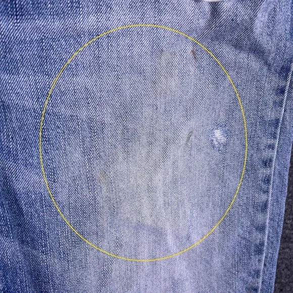 American Eagle Shorts Mens 31 Light Blue Raw Hem Distressed Denim Summer Bermuda - Picture 7 of 15